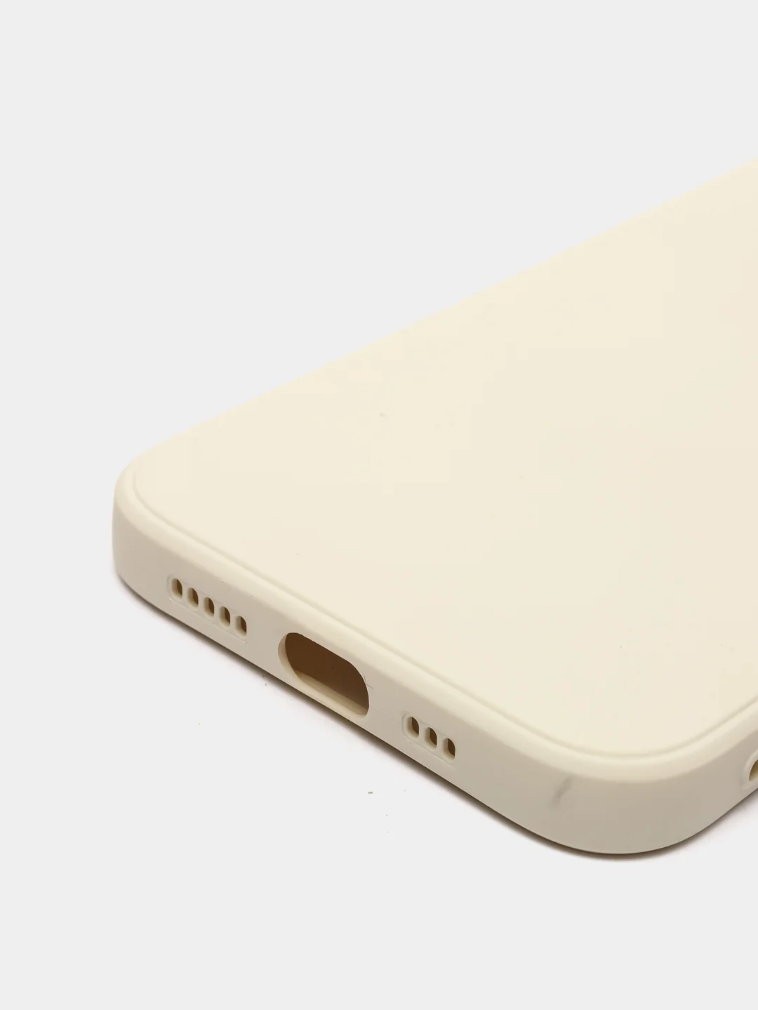 Молочный чехол на айфон (iPhone) 13 / 13 Pro / 13 Pro Max силиконовый про макс
