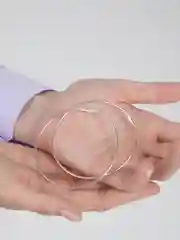 Серебряный серьги-кольца "Конго", 2 цвета и 12 диаметров