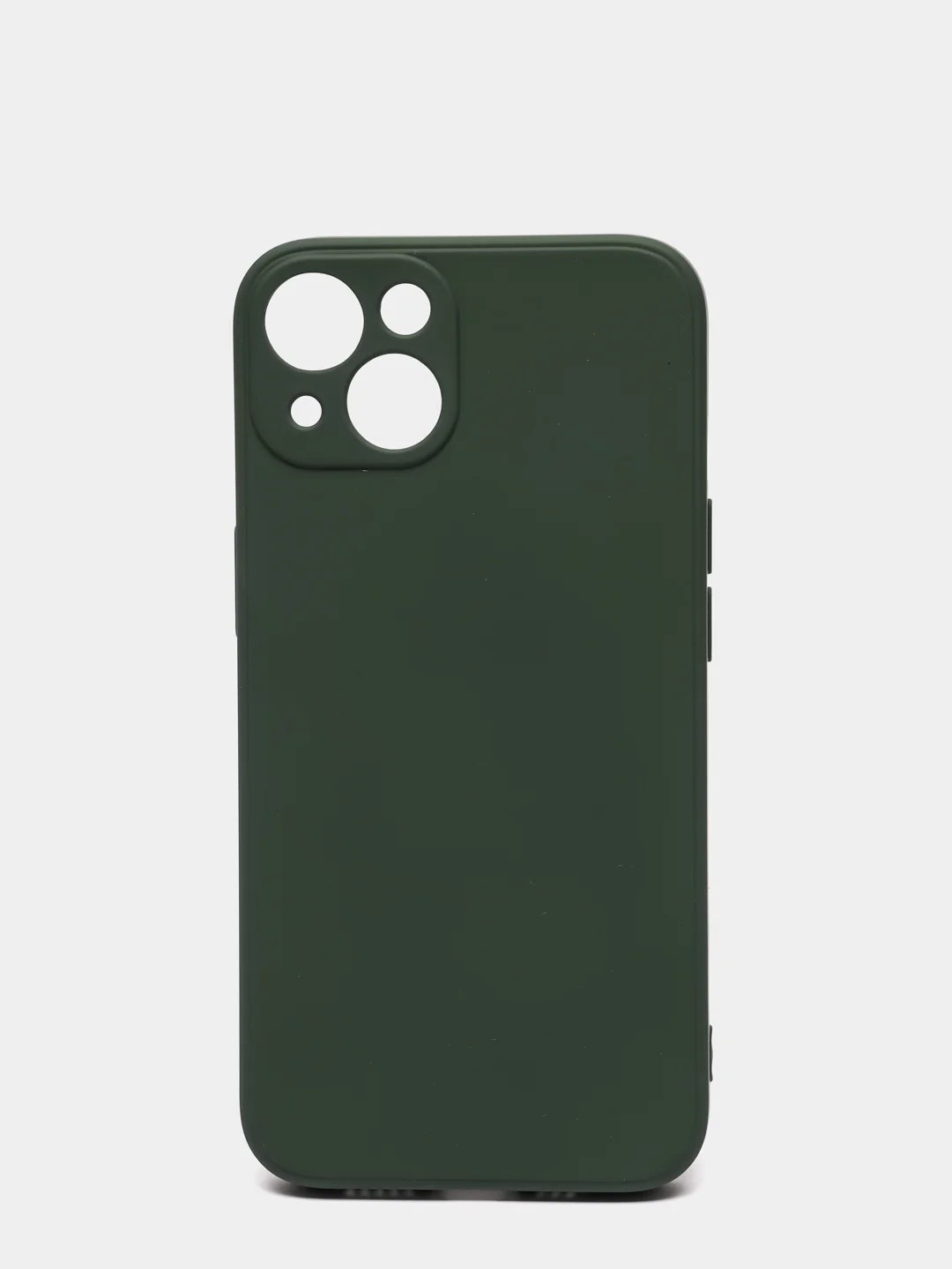 Тёмно-зелёный чехол на айфон (iPhone) 13 / 13 Pro / 13 Pro Max силиконовый про макс
