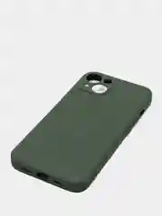 Тёмно-зелёный чехол на айфон (iPhone) 13 / 13 Pro / 13 Pro Max силиконовый про макс