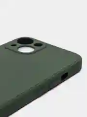 Тёмно-зелёный чехол на айфон (iPhone) 13 / 13 Pro / 13 Pro Max силиконовый про макс