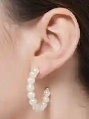 Молочный женские Серьги кольца/ подвески/гвоздики