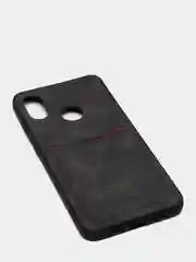 Черный чехол Xiaomi из эко кожи на модели Mi 8 Mi 8 Lite Mi 10 Mi 10 Lite Mi 6X Mi A2