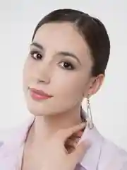 Голубой серьги женские, классические