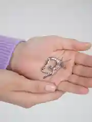 Голубой брошь на одежду "Fashion Jewerly" / значек на одежду