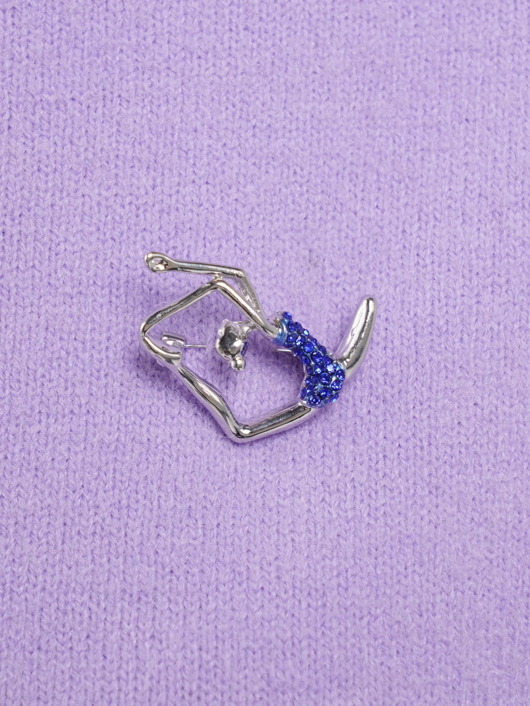 Голубой брошь на одежду "Fashion Jewerly" / значек на одежду