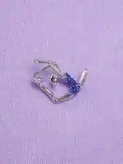 Голубой брошь на одежду "Fashion Jewerly" / значек на одежду