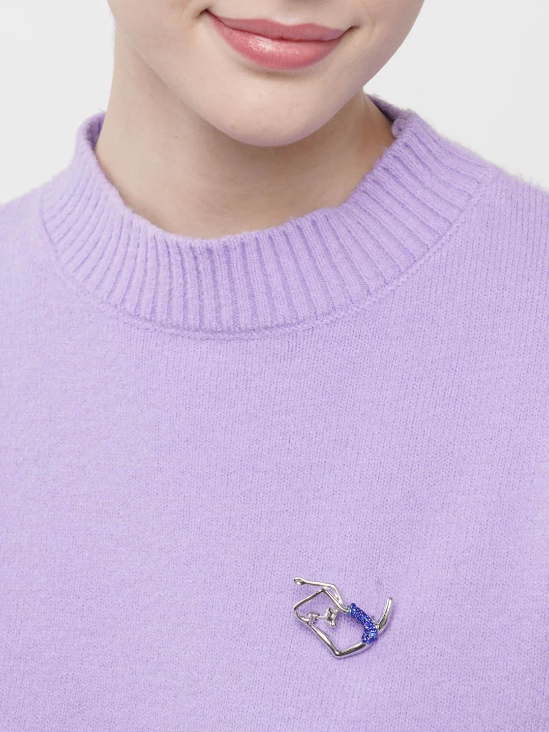 Голубой брошь на одежду "Fashion Jewerly" / значек на одежду
