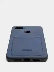Синий чехол Xiaomi из эко кожи на модели Mi 8 Mi 8 Lite Mi 10 Mi 10 Lite Mi 6X Mi A2