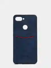 Синий чехол Xiaomi из эко кожи на модели Mi 8 Mi 8 Lite Mi 10 Mi 10 Lite Mi 6X Mi A2