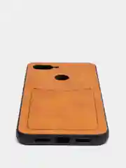 Коричневый чехол Xiaomi из эко кожи на модели Mi 8 Mi 8 Lite Mi 10 Mi 10 Lite Mi 6X Mi A2