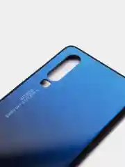 Синий градиентный чехол из закалённого стекла для Honor Huawei 8A,8X,9X,10I,10LITE,P20,P30,8S,Y5