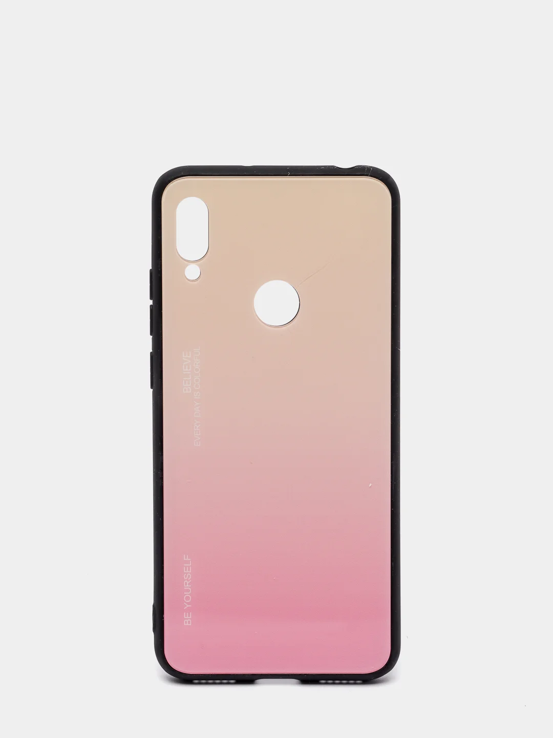 Желтый градиентный чехол из закалённого стекла для Honor Huawei 8A,8X,9X,10I,10LITE,P20,P30,8S,Y5