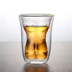 Стеклянный стакан "Женское тело"