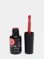 Гель лак для ногтей LuckyLak classic №032, 8 g красно оранжевый лак для маникюра и педикюра