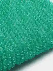 Лесной зеленый мочалка для тела вязана банная, массажная, двусторонняя, с ручками