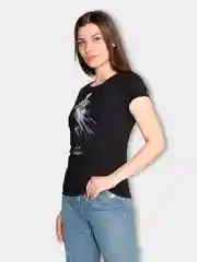 Футболка женская "Рыбка", черный
