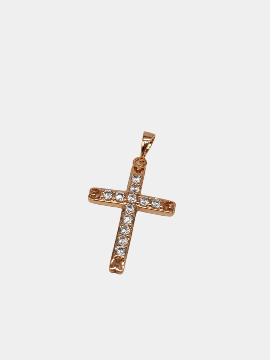 Золотой подвеска-кулон Крест с цирконами Xuping Jewelry