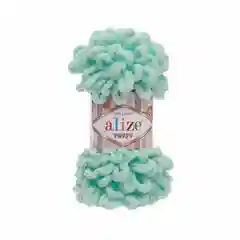 Бежевый пряжа Alize puffy петельки большие, 100% микрополиэстр, 100 гр 9,5 м
