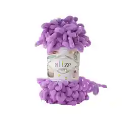 Бежевый пряжа Alize puffy петельки большие, 100% микрополиэстр, 100 гр 9,5 м