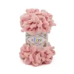 Бежевый пряжа Alize puffy петельки большие, 100% микрополиэстр, 100 гр 9,5 м
