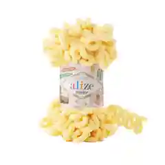 Желтый пряжа Alize puffy петельки большие, 100% микрополиэстр, 100 гр 9,5 м