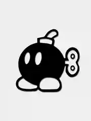 Виниловая наклейка Марио бомба "Bob - omb"