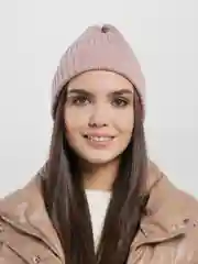 Розовый шапка женская, 13 цветов
