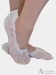 Носки одноразовые, из НПП, белые, размеры 35-42, 35-45, 25 пар, 50 штук, 17 г/м2
