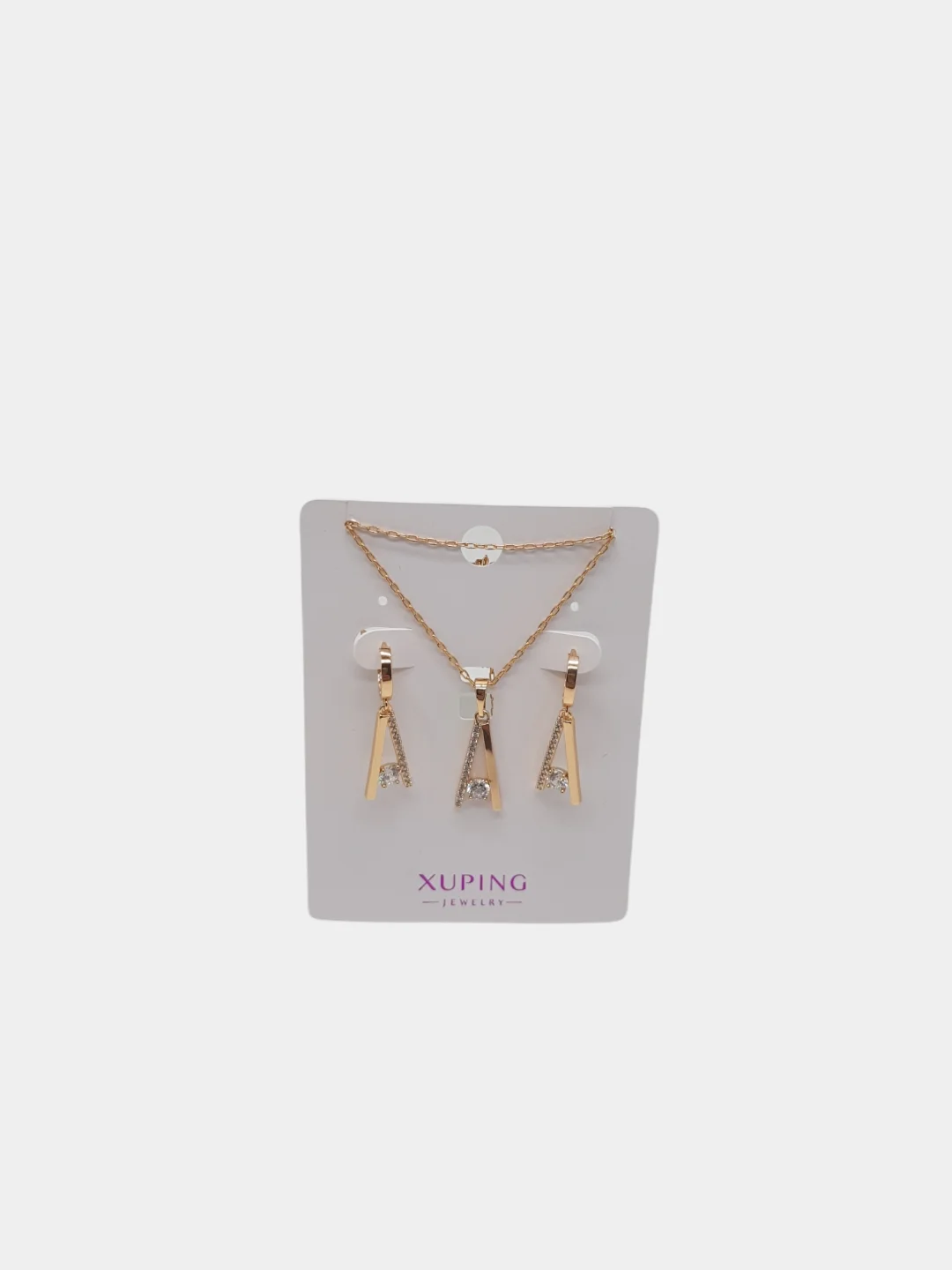 Комплект: серьги и кулон на цепочке Xuping Jewelry