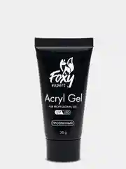 Акрил-гель (Acryl gel) полигель Foxy Expert для наращивания ногтей, прозрачный