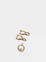 Золотой комплект: серьги и кулон Xuping Jewelry