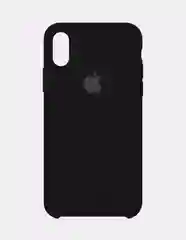 Черный защитный силиконовый чехол для iPhone XR с яблоком