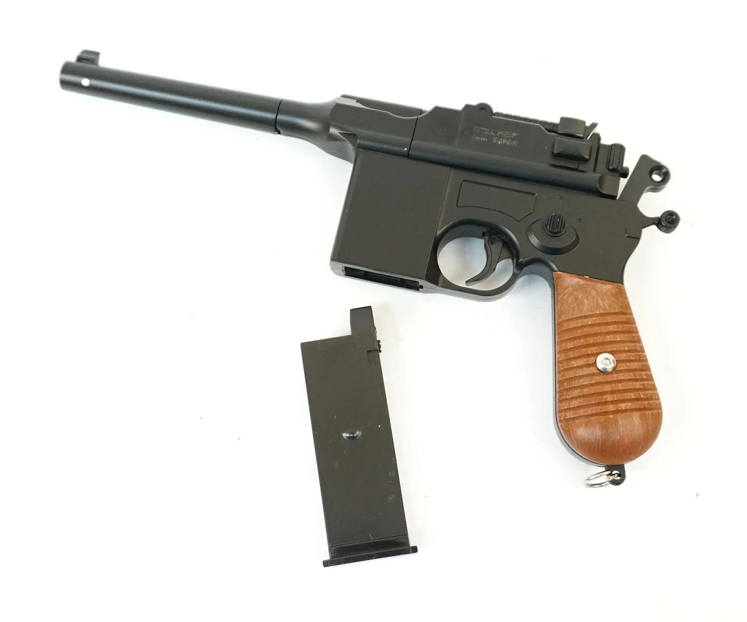 Страйкбольный пневматический пистолет Stalker SA96M Spring (Mauser C96) Маузер 6 мм