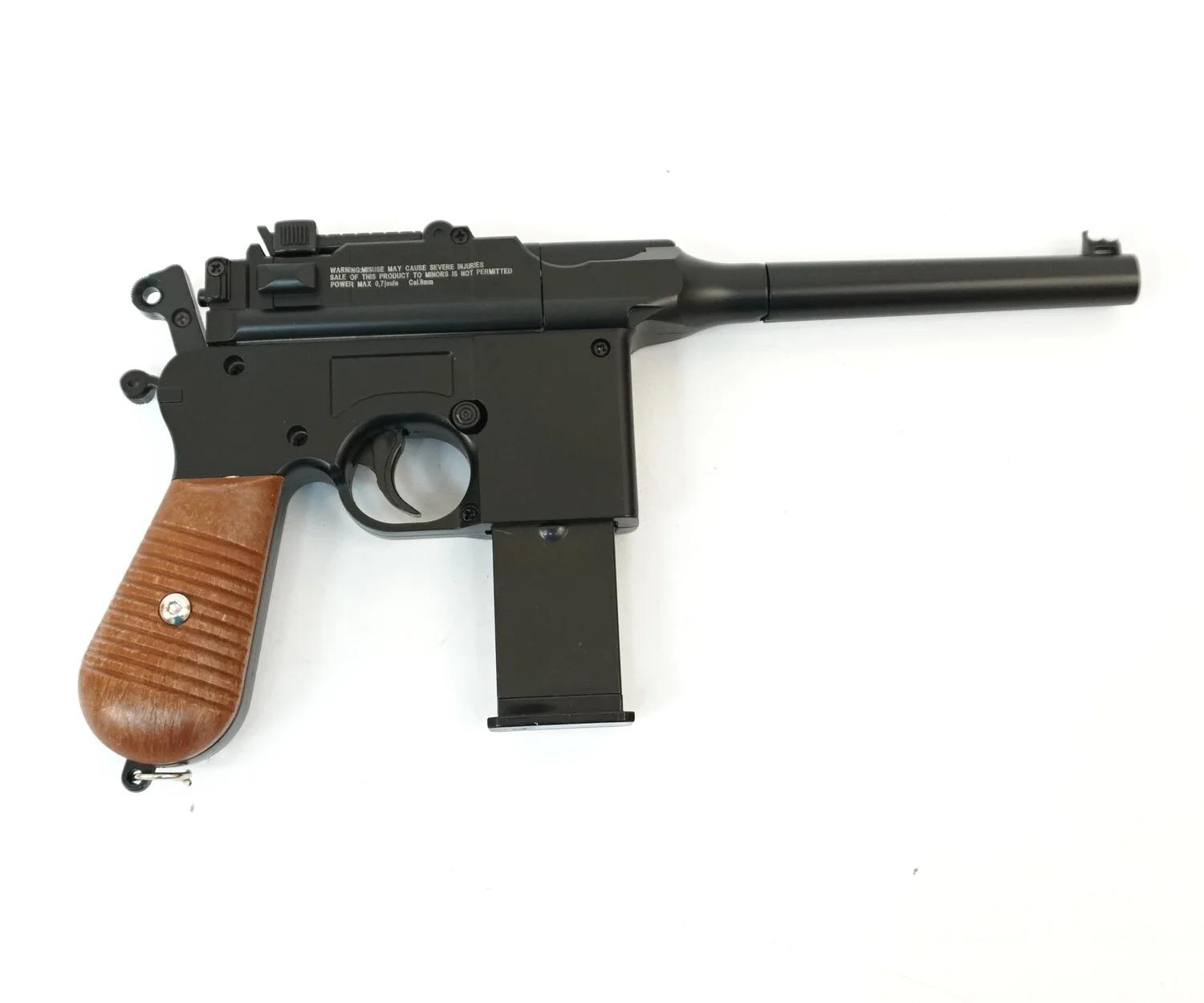 Страйкбольный пневматический пистолет Stalker SA96M Spring (Mauser C96) Маузер 6 мм