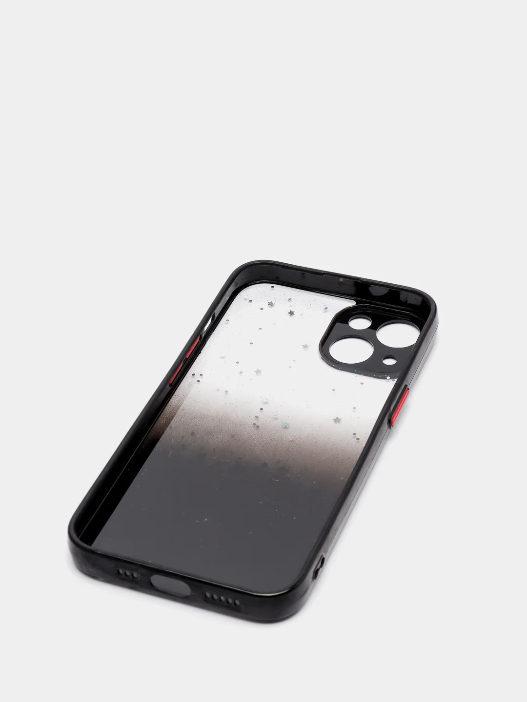 Черный чехол для iPhone 11 12 13 14 Pro Max 7 8 X XS XR mini Plus айфон про макс с блестками