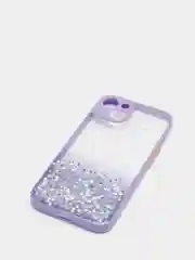 Фиолетовый чехол для iPhone 11 12 13 14 Pro Max 7 8 X XS XR mini Plus айфон про макс с блестками