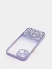 Фиолетовый чехол для iPhone 11 12 13 14 Pro Max 7 8 X XS XR mini Plus айфон про макс с блестками