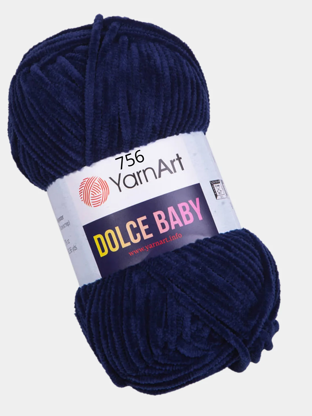 Темно-синий пряжа YarnArt Dolce Baby, 50 г / 85 м, 100% полиэстер