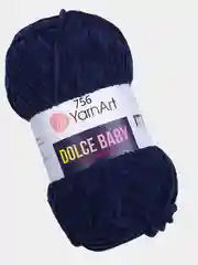Темно-синий пряжа YarnArt Dolce Baby, 50 г / 85 м, 100% полиэстер