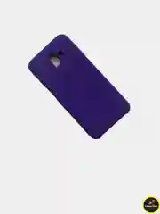 Фиолетовый защитный силиконовый чехол Silicone Cover для Samsung J6 Plus