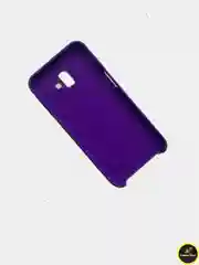 Фиолетовый защитный силиконовый чехол Silicone Cover для Samsung J6 Plus