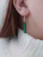 Зеленый cерьги