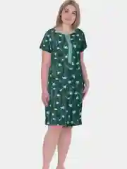 Зеленый платье женское из хлопка, домашнее, большие размеры