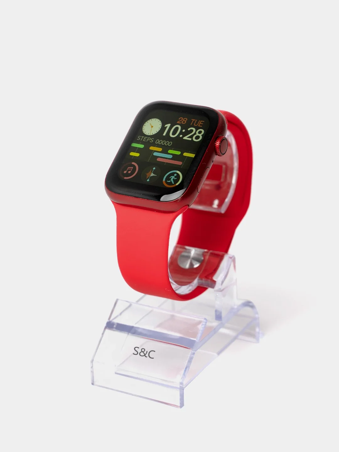 Красный умные смарт-часы M7 Prо, M7 Plus, M7 Mini Smart Watch Series 7, 45 mm