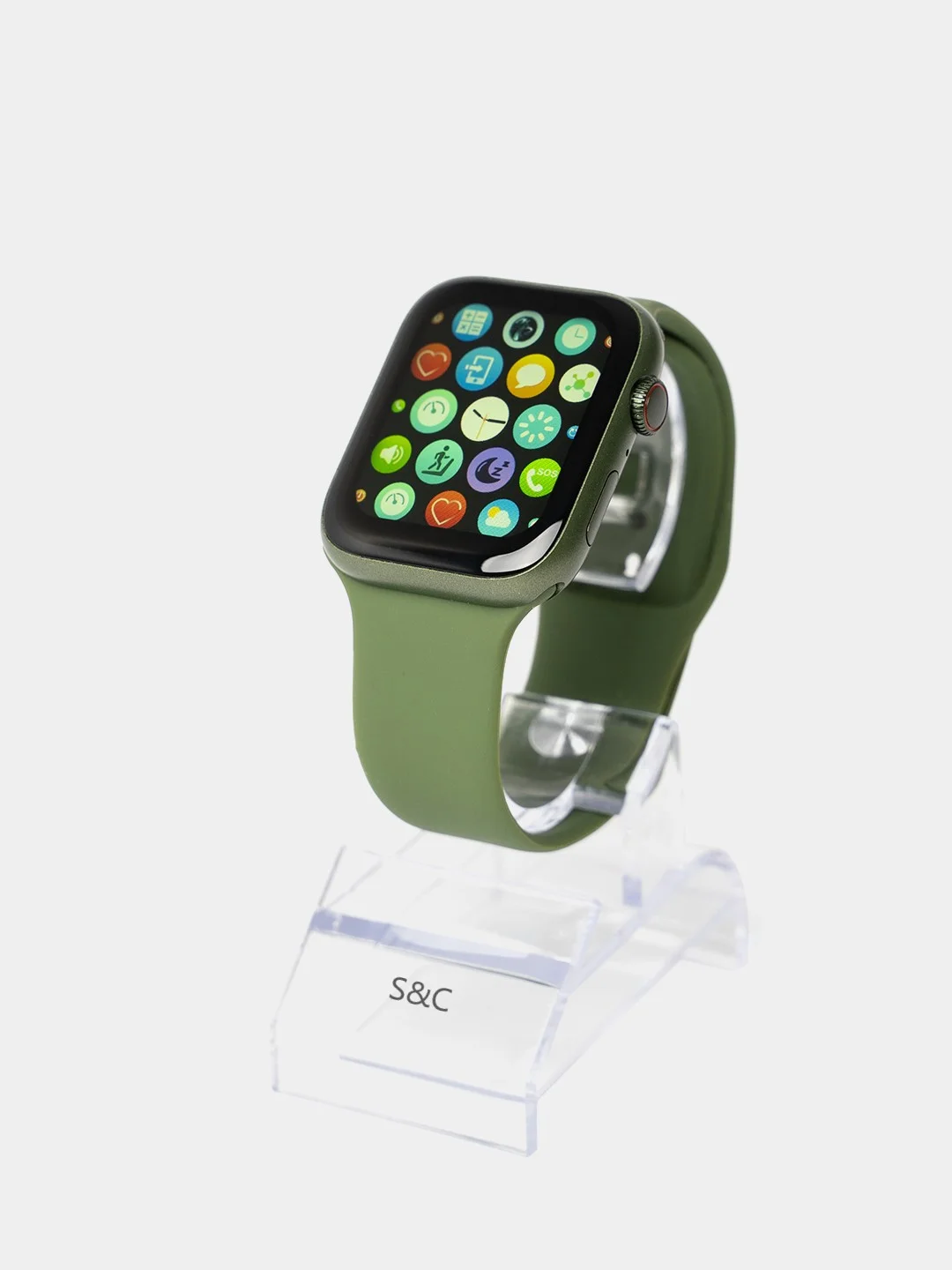 Зеленый умные смарт-часы M7 Prо, M7 Plus, M7 Mini Smart Watch Series 7, 45 mm