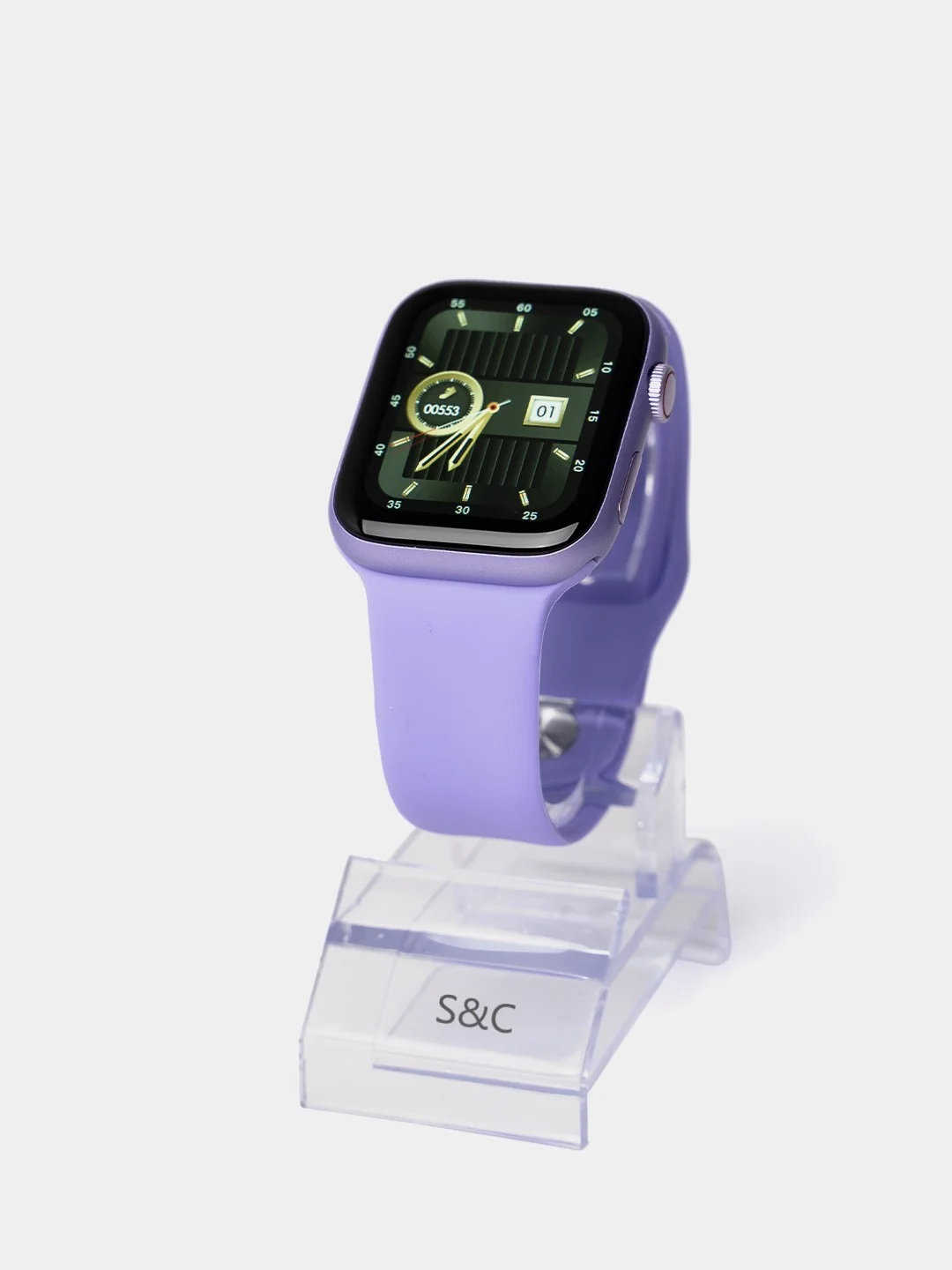 Фиолетовый умные смарт-часы M7 Prо, M7 Plus, M7 Mini Smart Watch Series 7, 45 mm