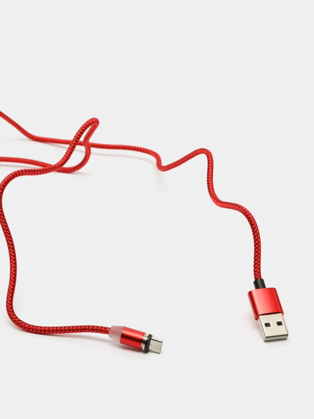 Белый магнитный кабель microUSB, type-C, Lightning