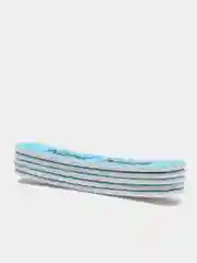 Голубой бирка "Hand made", экокожа, 5 штук