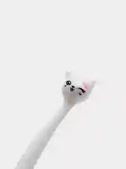 Бежевый ручка "Кошка"